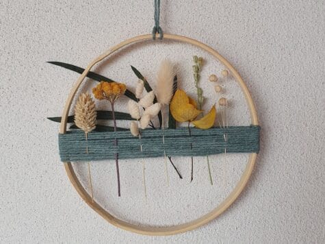 Mini-cercle en fleurs séchées (enfant & adulte)