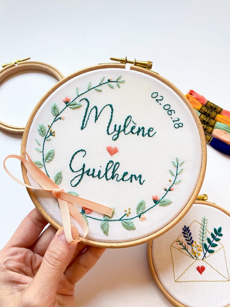 Kit de broderie: Tambour de Mariage