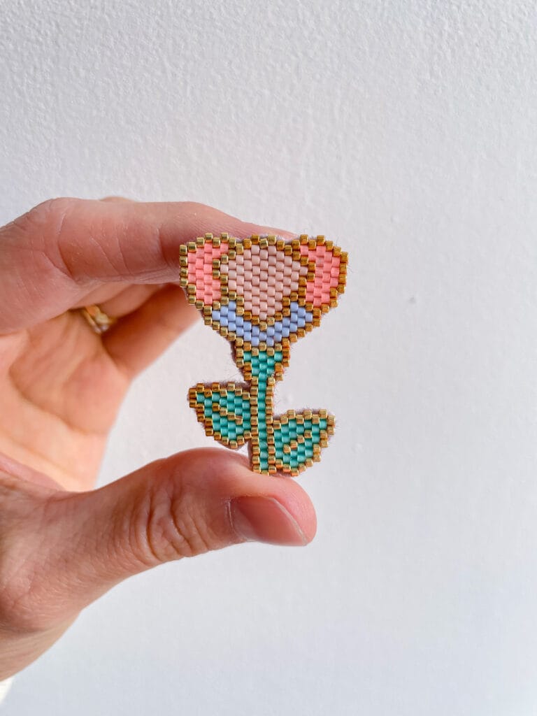 Kit de perles : Broche Fleur