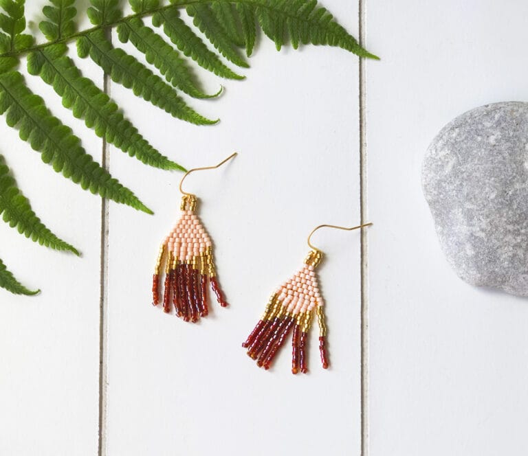 Kit de perles : Boucles d’oreilles à Franges