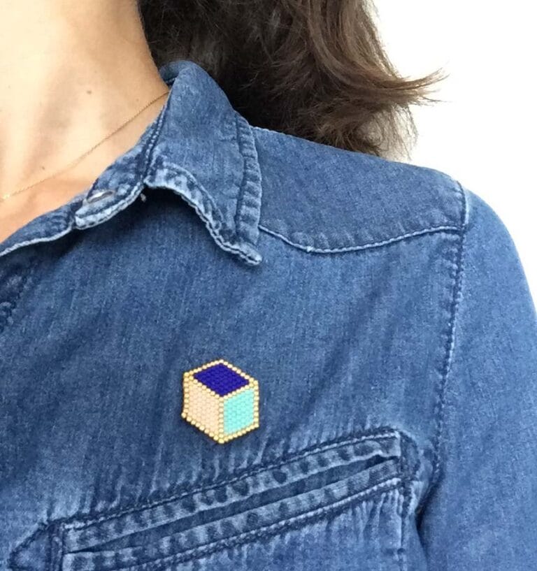 Kit de perles : Broche Hexagone