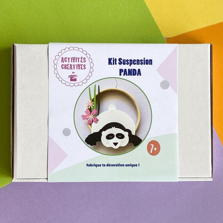Cercle PANDA en papiers pré-découpés à coller