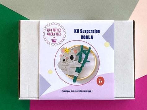 Cercle KOALA et son bébé en papiers pré-découpés
