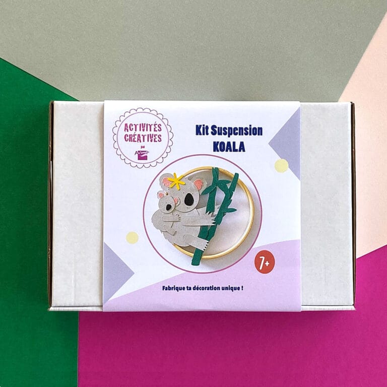 Cercle KOALA et son bébé en papiers pré-découpés