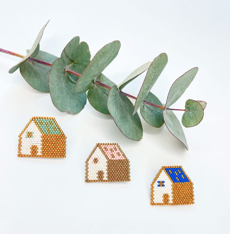 Kit de perles : Broche Maison