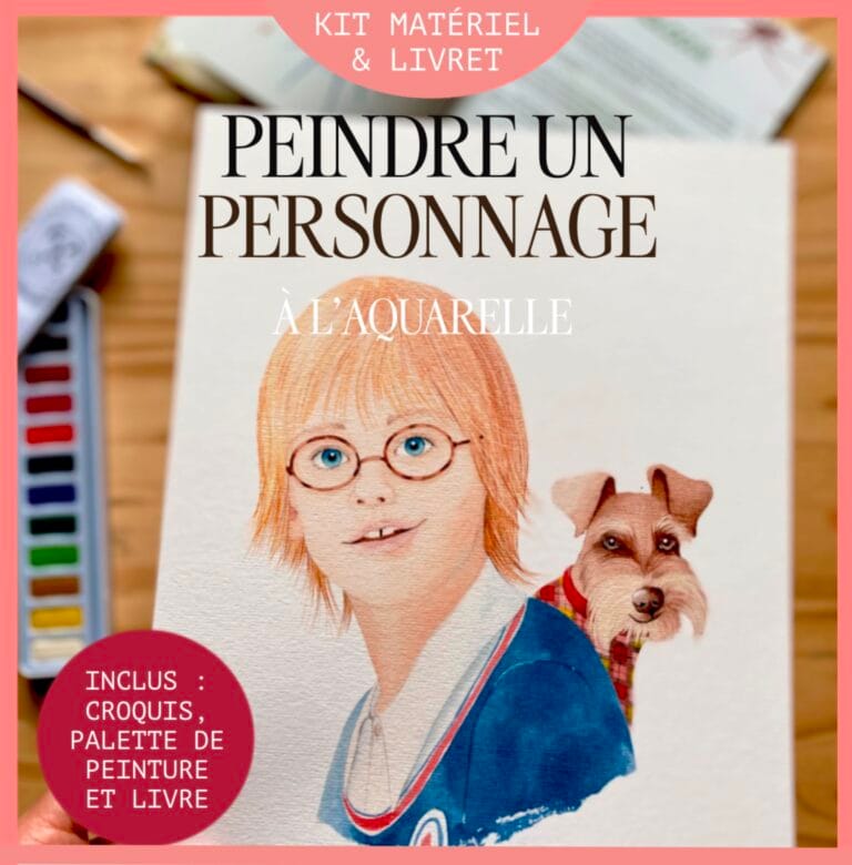 Peindre un personnage à l’aquarelle – Modèle ACHILLE – KIT ENFANT