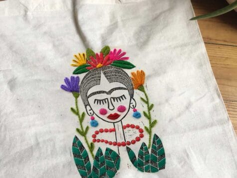 KIT DE BRODERIE TOTE BAG FRIDA
