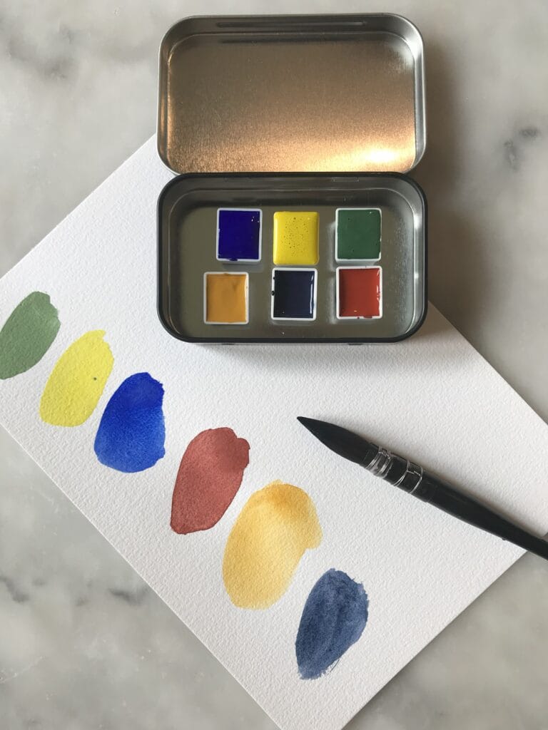 kit diy cuisine ton aquarelle