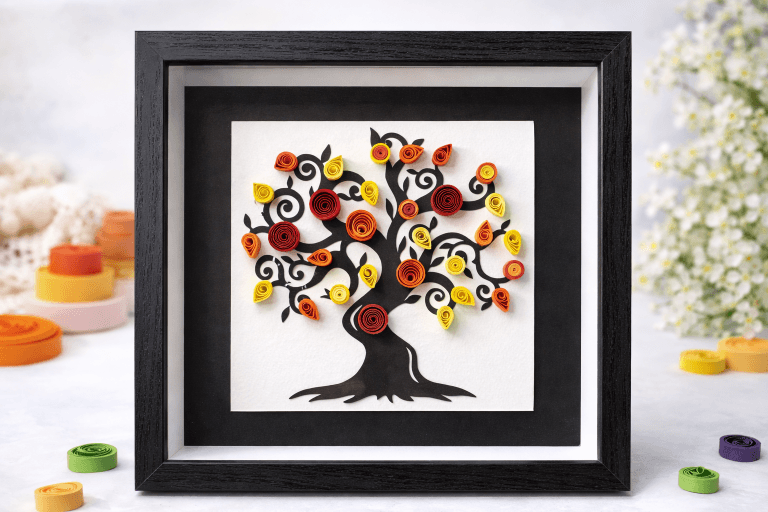 Kit DIY création en quilling arbre de vie