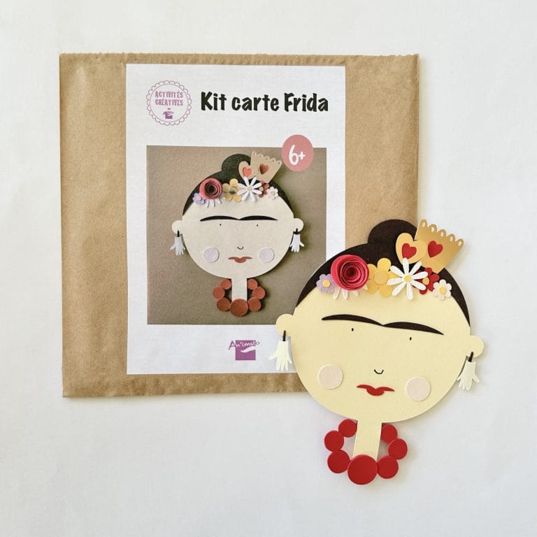 CARTE À CRÉER – Fabriquer une carte Frida – Hommage à Frida Kahlo