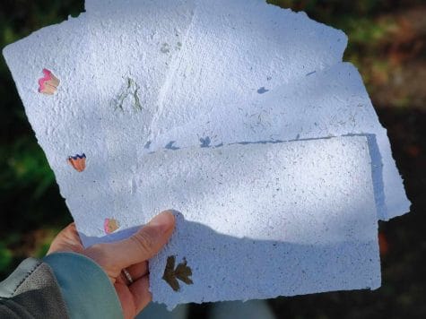 Fabriquez vos papiers personnalisés recyclés