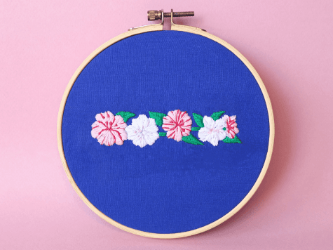 Kit de broderie Sakura Bloom by Camille Cauvez