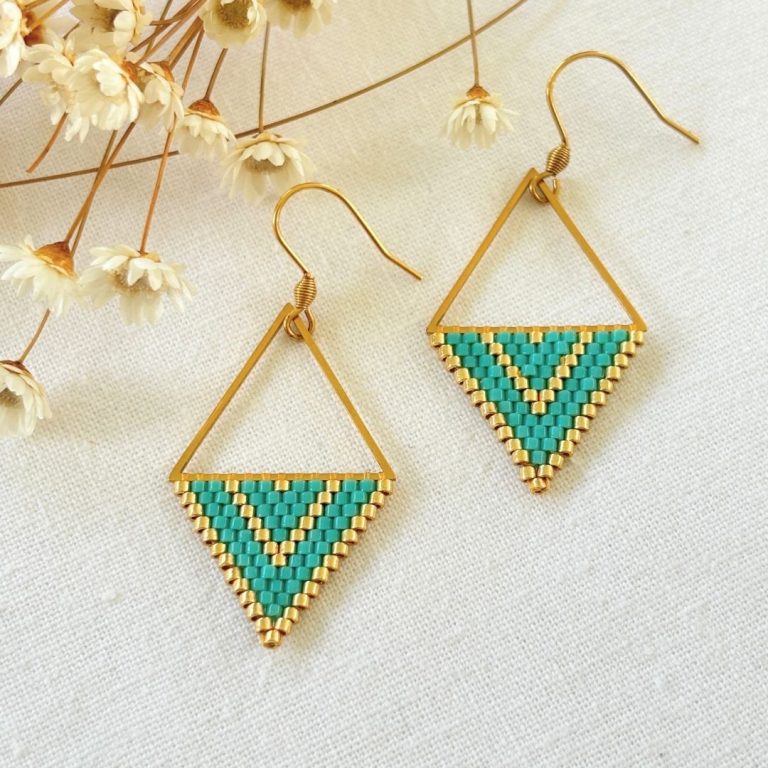 Coffret Équinoxe – Boucles d’oreilles perles Miyuki – Cosy Fabrik